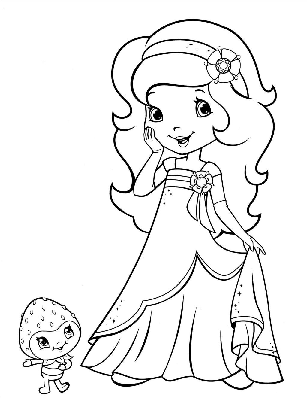 1023x1325 Free Printable Strawberry Shortcake Coloring Pages For Page