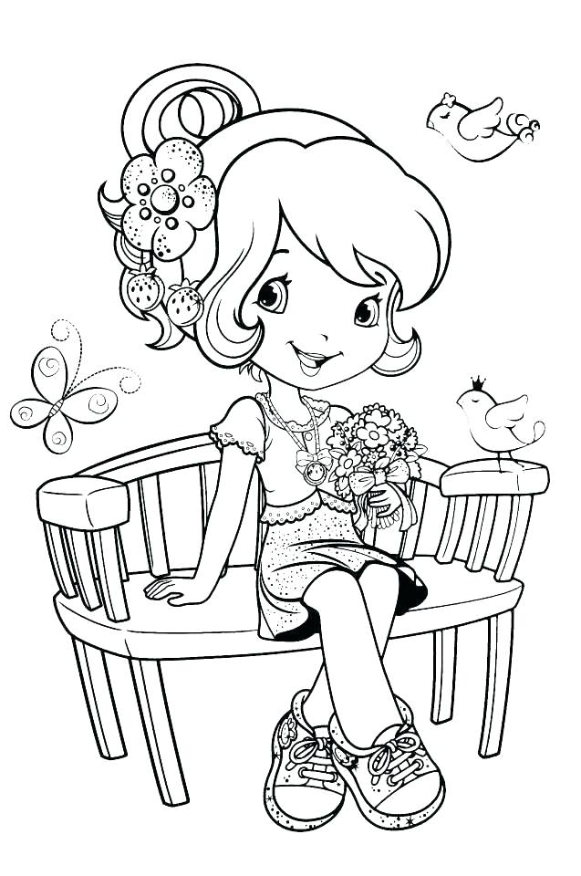 637x960 Orange Blossom Coloring Page Strawberry Shortcake Coloring Pages