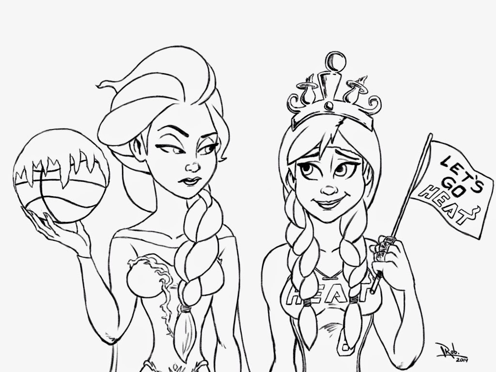 1024x768 Strange Elsa And Anna Coloring Pages Games