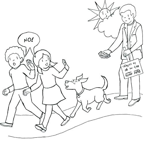 500x505 Stranger Danger Coloring Pages Luxury Stranger Danger Coloring