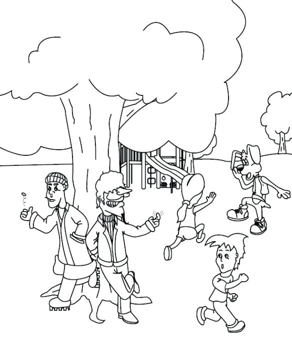 584x677 Stranger Danger Coloring Page
