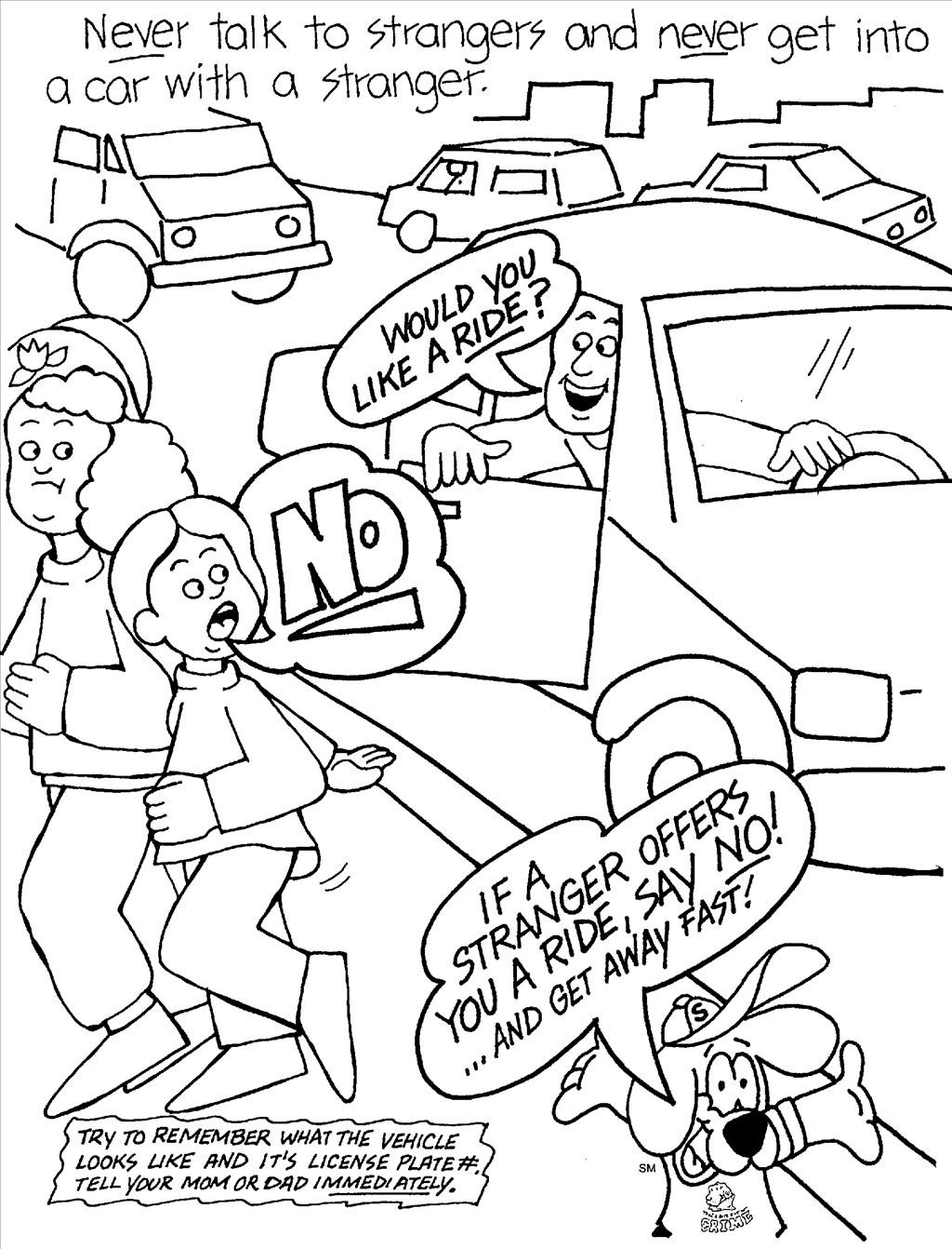 1024x1342 Compromise Stranger Safety Coloring Pages Dang