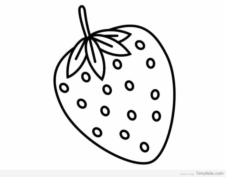 921x720 Strawberry Coloring Page Strawberry Plant Coloring Page