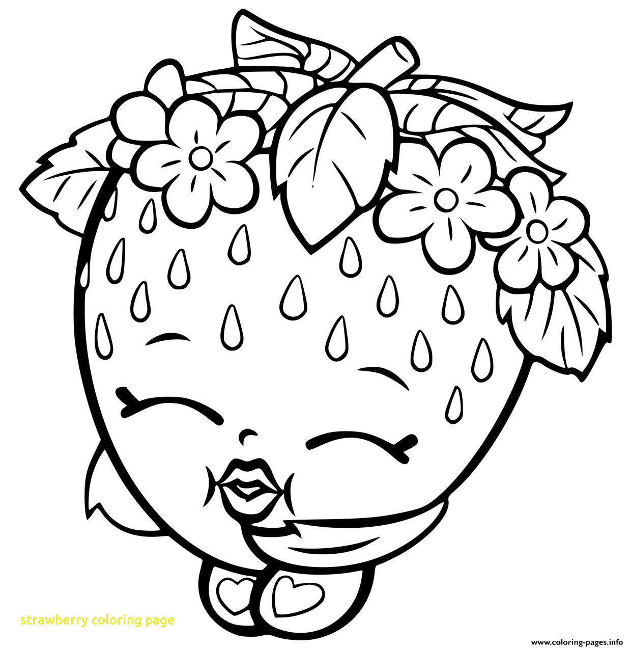 1240x1274 Strawberry Coloring Pages Free For Alluring Colouring Page