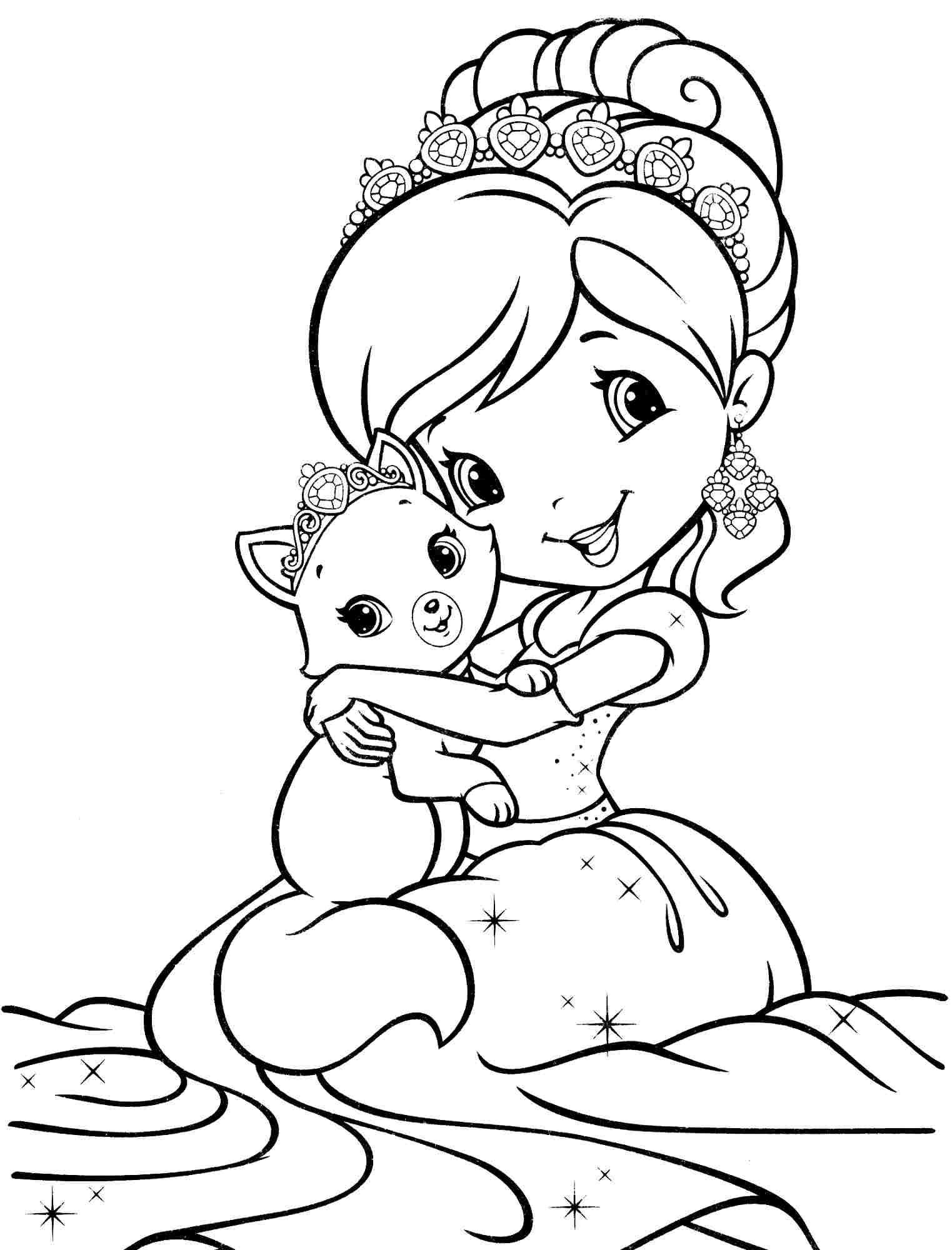 1523x2000 Strawberry Shortcake And All Friends Coloring Pages