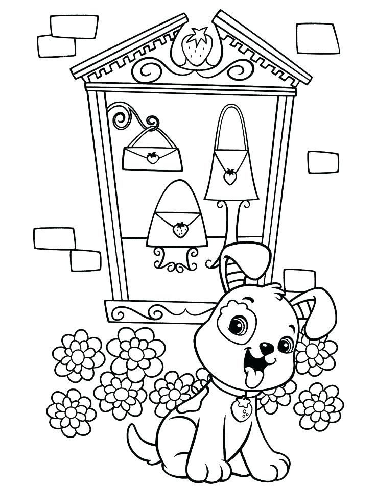 736x952 Strawberry Shortcake And Friends Coloring Pages Strawberry