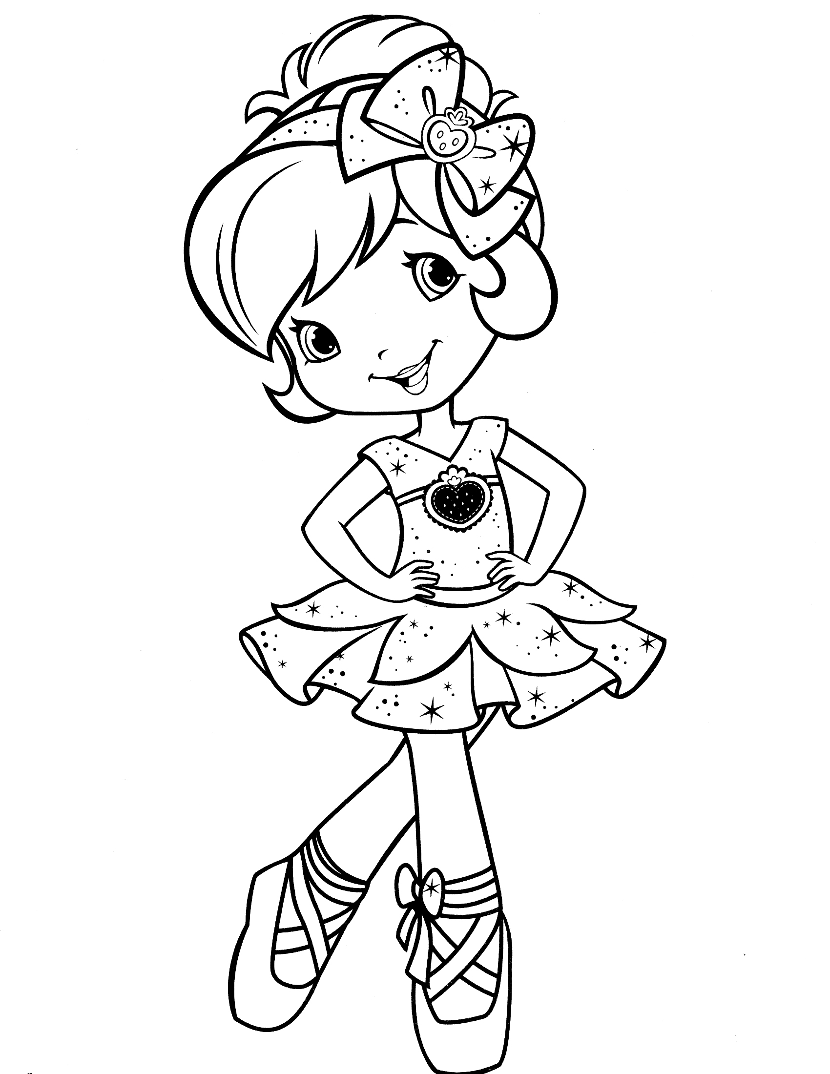 1700x2200 Strawberry Shortcake And Friends Coloring Pages Allmadecine