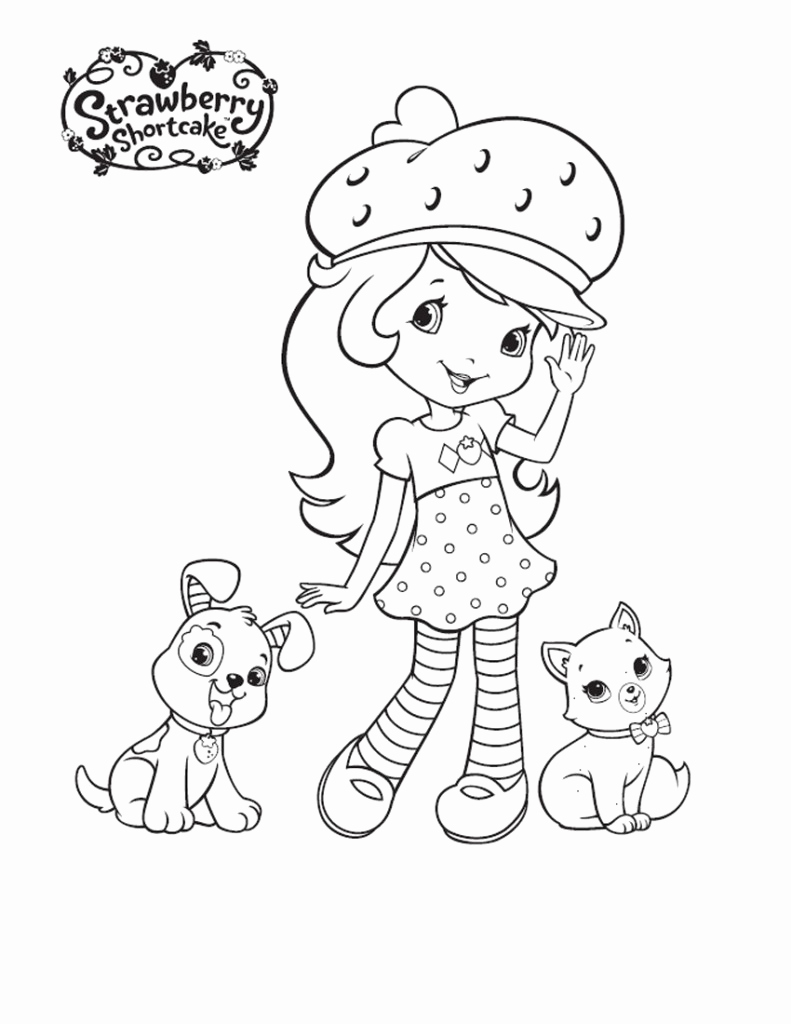 791x1024 Printable Strawberry Shortcake Coloring Pages Bell Rehwoldt