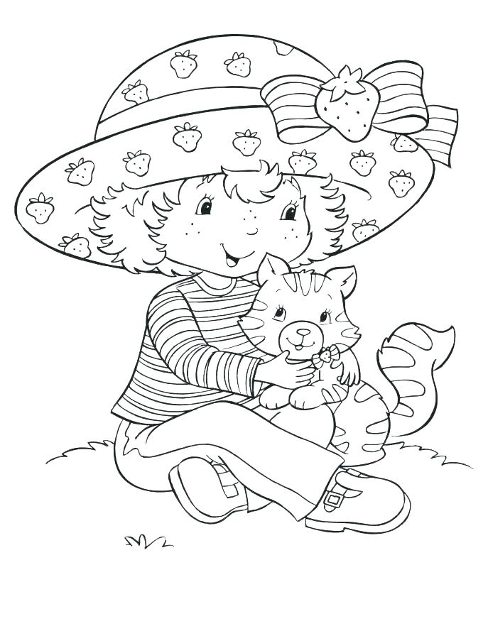 687x889 Strawberry Shortcake Birthday Coloring Pages Coloring Pages