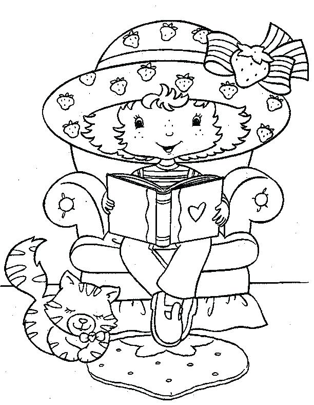 612x788 Baby Strawberry Shortcake Colouring Pages For Girls Strawberry