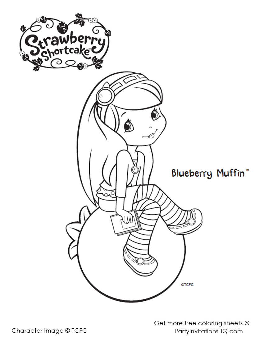 850x1100 Strawberry Shortcake And Friends Coloring Pages