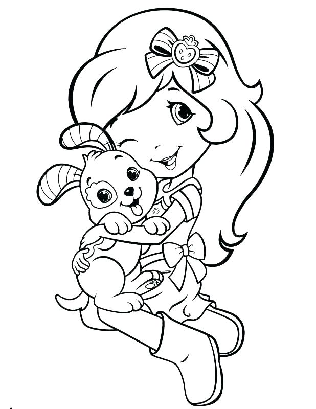 618x800 Strawberry Shortcake Characters Coloring Pages Free Colouring