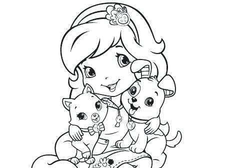 450x336 Strawberry Shortcake Coloring Pages Strawberry Shortcake