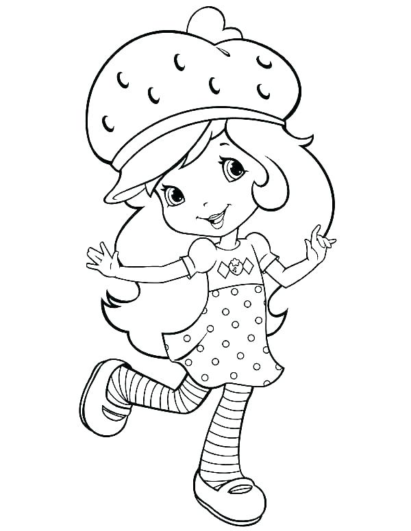 600x776 Strawberry Shortcake Princess Coloring Pages Strawberry Shortcake