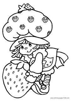 236x323 Strawberry Shortcake Color Page, Cartoon Characters Coloring Pages