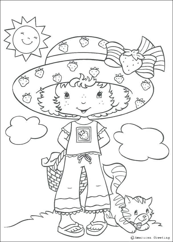 607x850 Cherry Jam Coloring Pages Strawberry Shortcake Coloring Pages