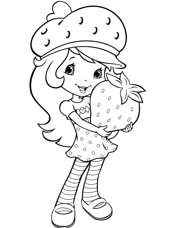 741x960 Strawberry Shortcake Coloring Pages As Well As Coloring Pages