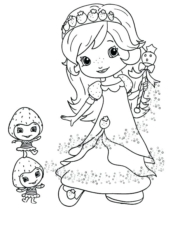 600x776 Strawberry Shortcake Coloring Pages To Print Strawberry Shortcake
