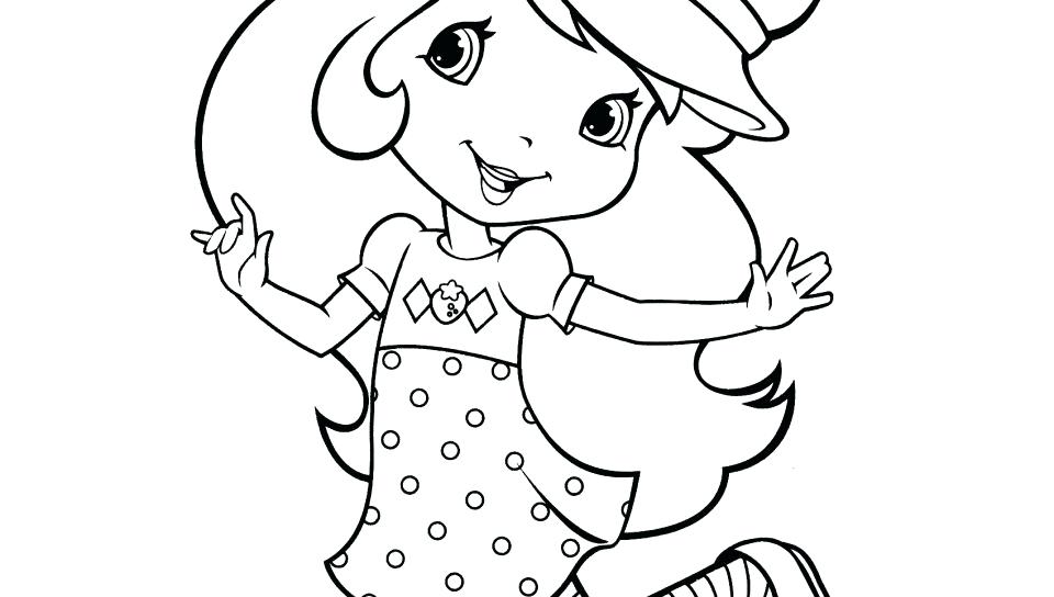 960x544 With Cherry Jam Strawberry Shortcake Coloring Page Pages
