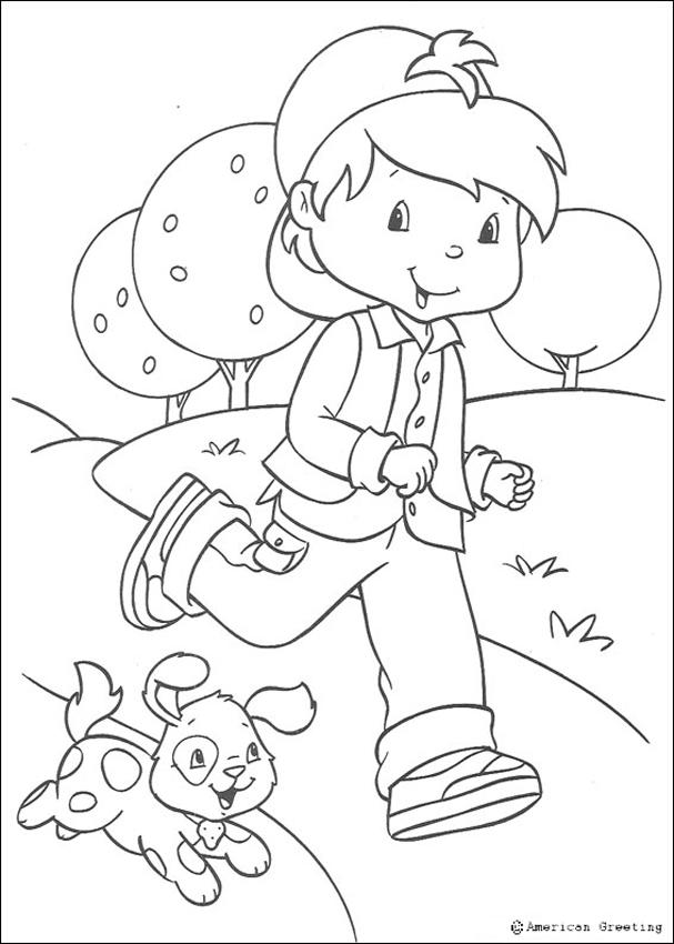 607x850 Huckleberry Pie And Sweet Dog Coloring Pages