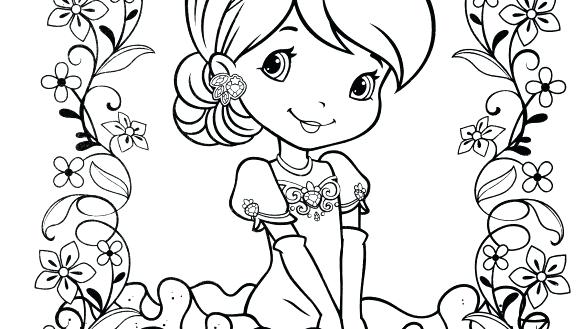 585x329 Strawberry Shortcake Coloring Pages Pets Kids Coloring Strawberry