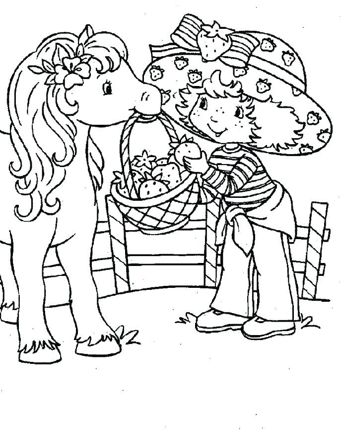 687x873 Coloring Strawberry Shortcake Strawberry Shortcake Coloring Pages