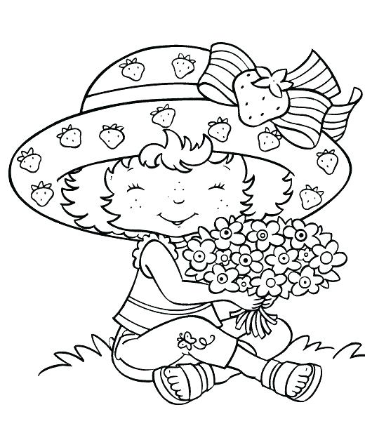 520x607 Strawberry Shortcake And Friends Coloring Pages Strawberry