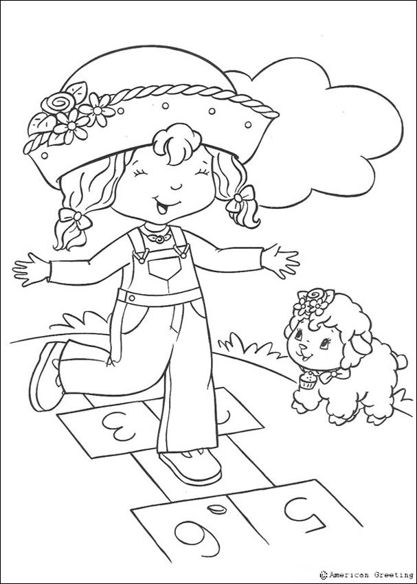 607x850 Strawberry Shortcake Coloring Pages