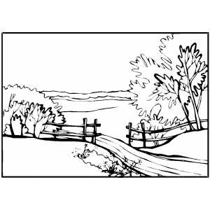 300x300 Landscapes Coloring Pages
