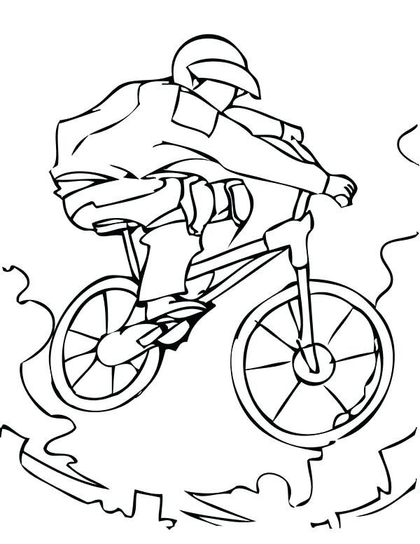 600x776 Bmx Printable Coloring Pages Extreme Sport Bicycle Coloring Page