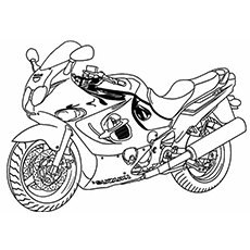 230x230 Motorcycle Coloring Pages