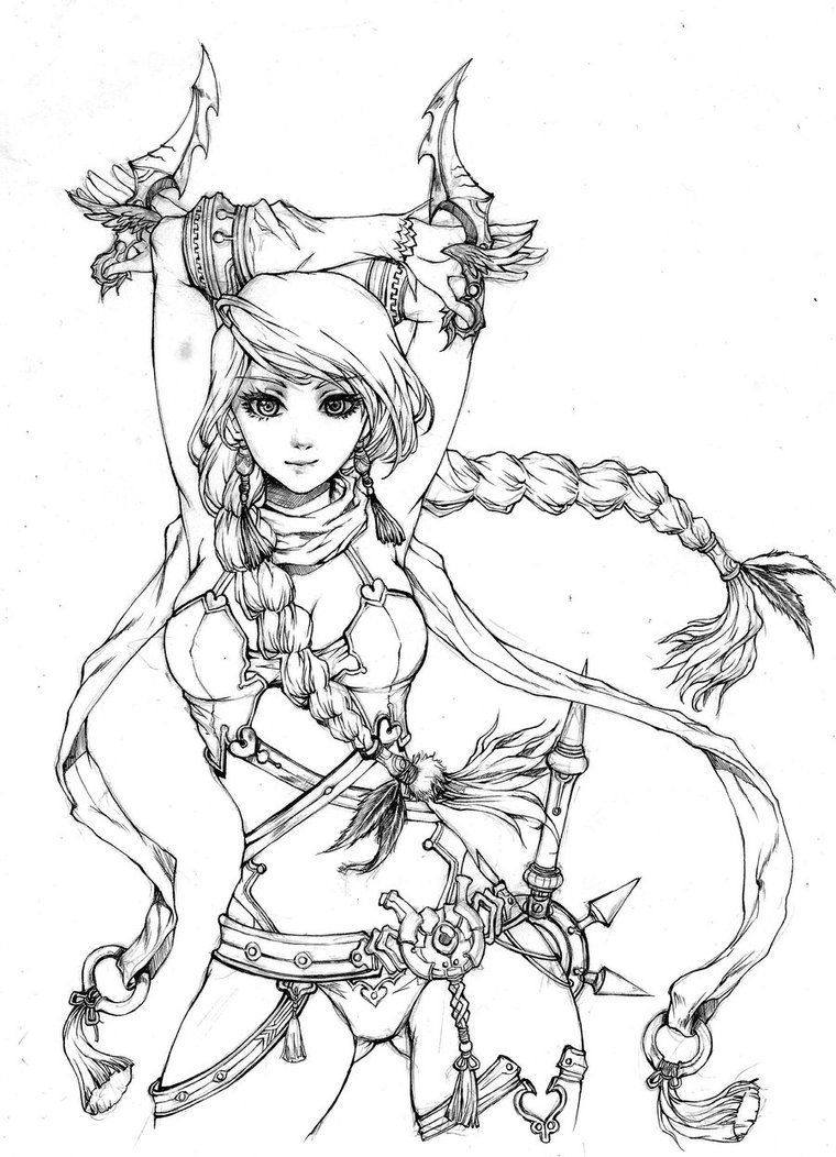 760x1052 Commisison For This Is The Lineart Version, Not The Finshed One