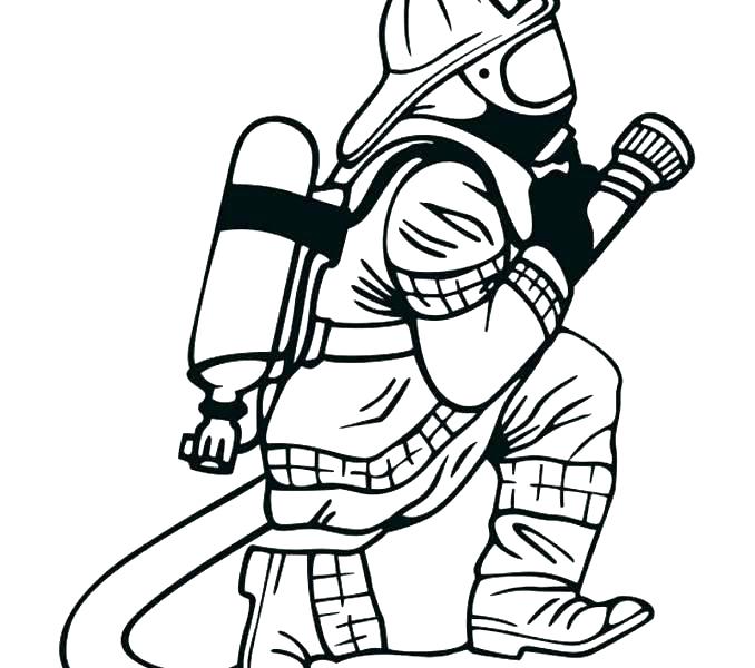 678x600 Fireman Coloring Pages Fire Fighter Coloring Page Coloring Page