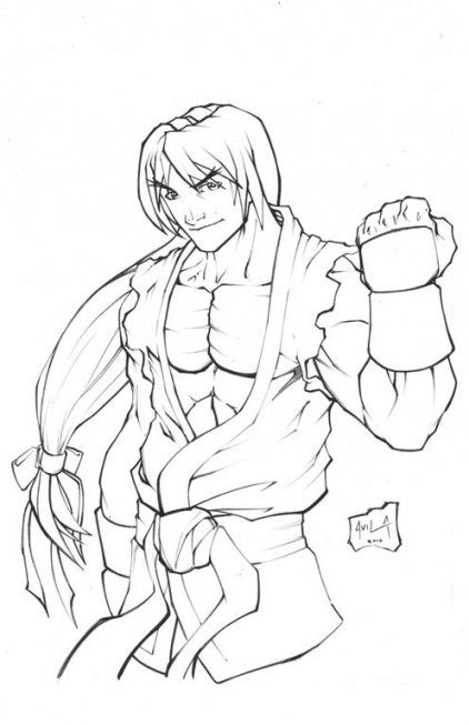 422x653 Coloring Pages Street Fighter Color Bros