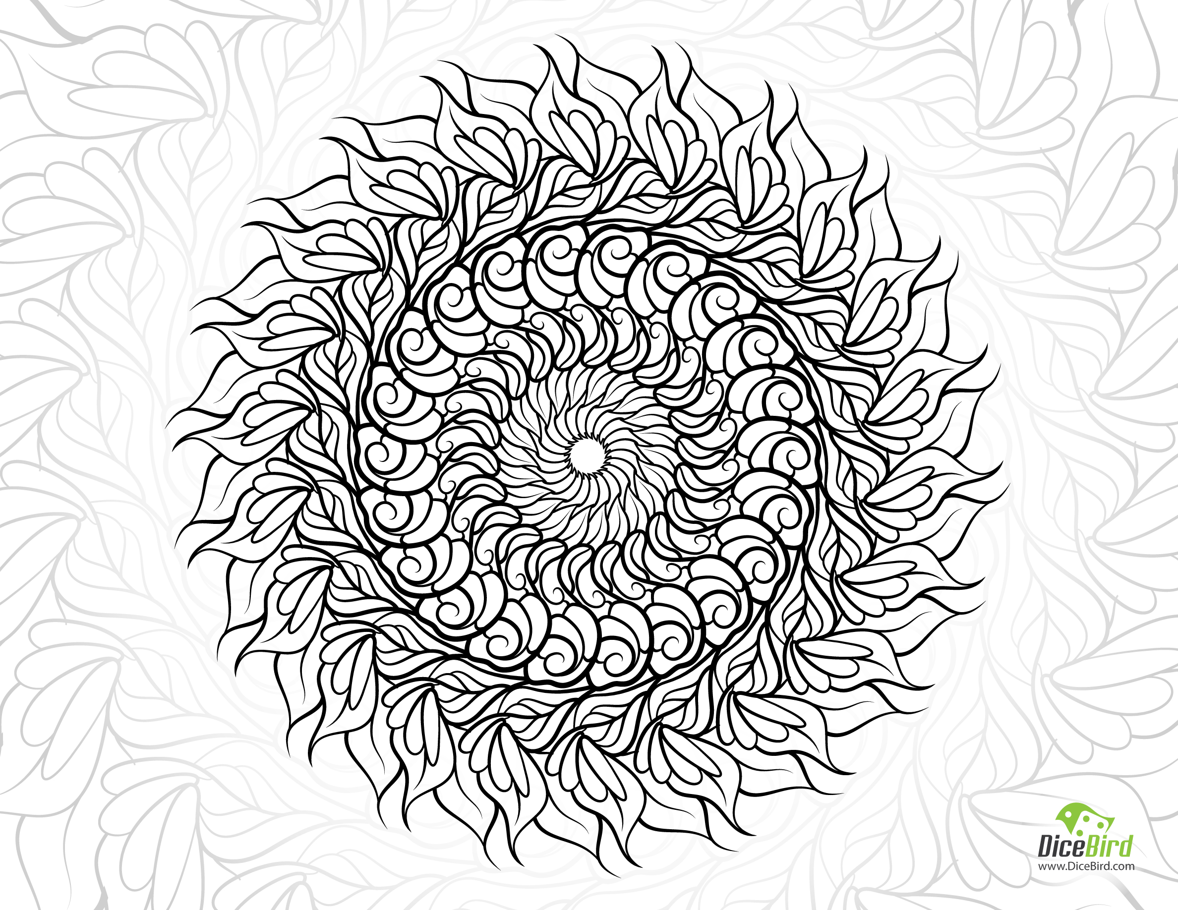 2376x1836 Best Of Tourbillon Mandala Adult Coloring Pages To Print