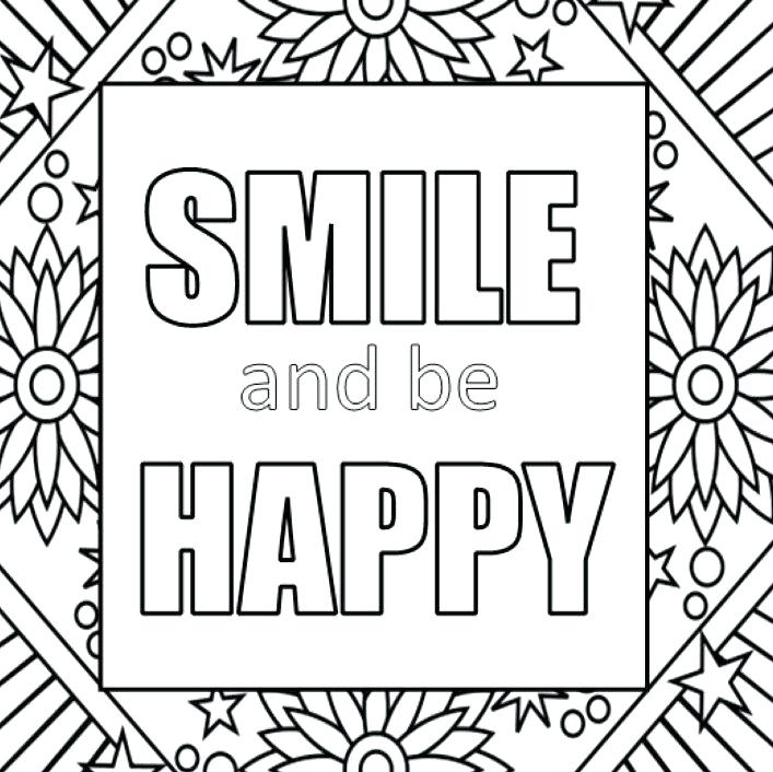 707x706 Stress Relief Coloring Pages