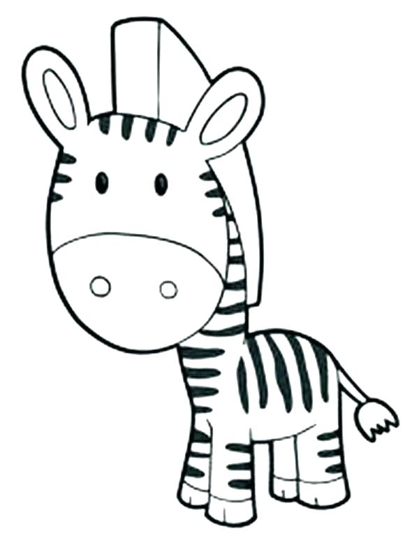 600x777 Zebra Coloring Pages