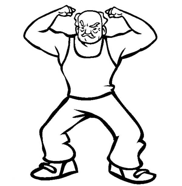 600x612 Strong Grandfather Coloring Pages Color Luna