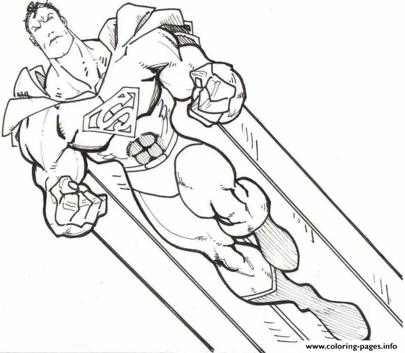 800x696 Super Strong Superman Spectacular Superman Coloring Pages