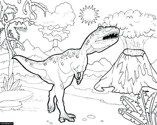618x494 Trex Coloring Page Coloring Pages T Is Very Strong Coloring Page