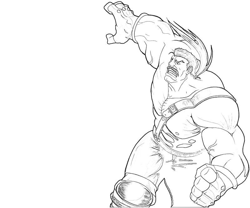 New Strong Man Coloring Page for Adult