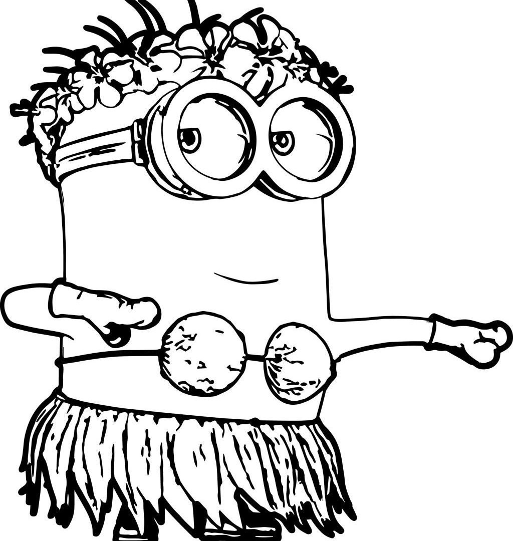 1024x1080 Minions Kevin Coloring Pages