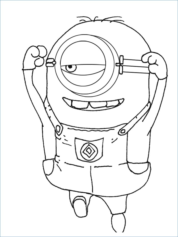 698x929 Despicable Me Characters Coloring Pages