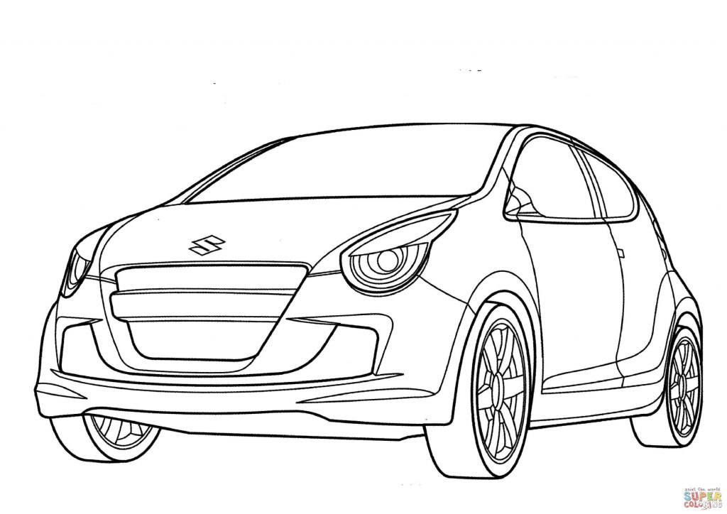 1024x724 Suzuki A Star Car Coloring Page
