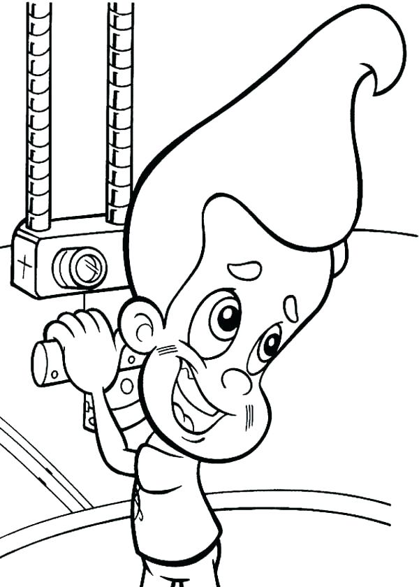 600x840 Jimmy Neutron Colouring Pages Printable Coloring Submarine