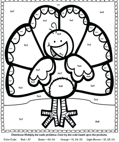 500x600 Division Coloring Pages Multiplication Facts Coloring Pages Basic