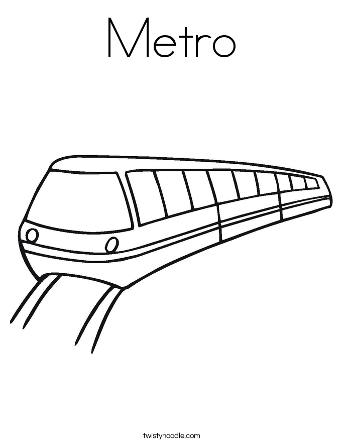 685x886 Metro Coloring Page