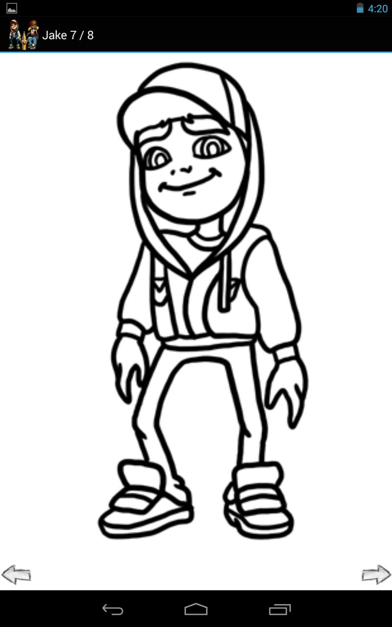 800x1280 Subway Surfers Coloring Pages