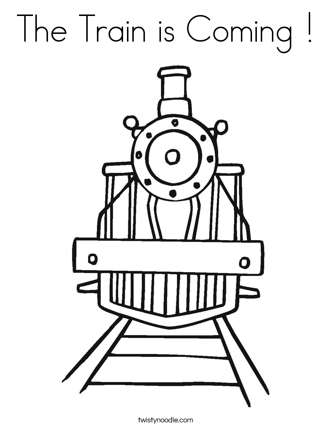 685x886 The Train Is Coming Coloring Page