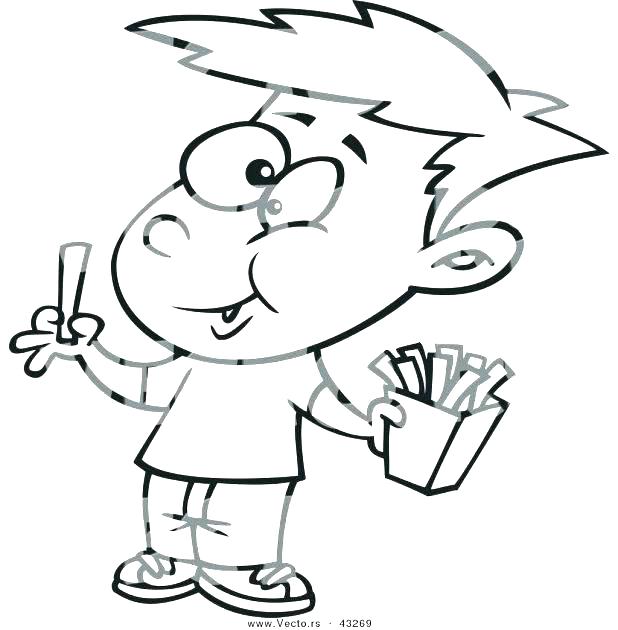 618x630 Restaurant Coloring Pages